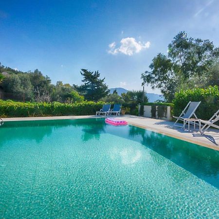 Villa Afionas - 3 Minutes From The Beach With Heated Eco-Pool And Sunset View Eksteriør billede