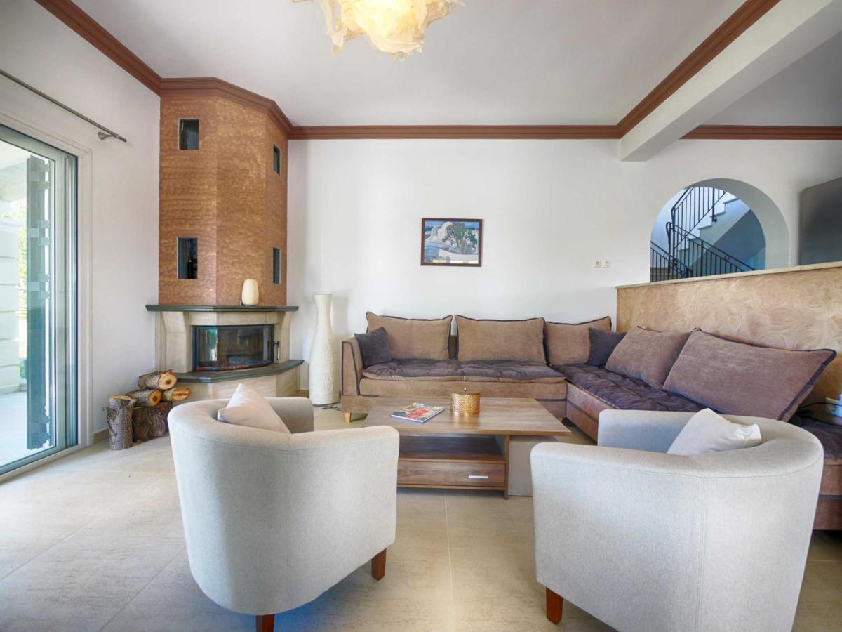 Villa Afionas - 3 Minutes From The Beach With Heated Eco-Pool And Sunset View Eksteriør billede