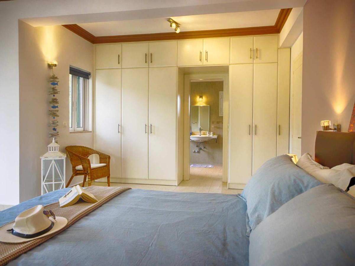 Villa Afionas - 3 Minutes From The Beach With Heated Eco-Pool And Sunset View Eksteriør billede