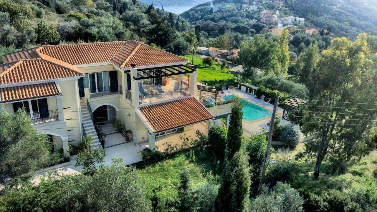 Villa Afionas - 3 Minutes From The Beach With Heated Eco-Pool And Sunset View Eksteriør billede