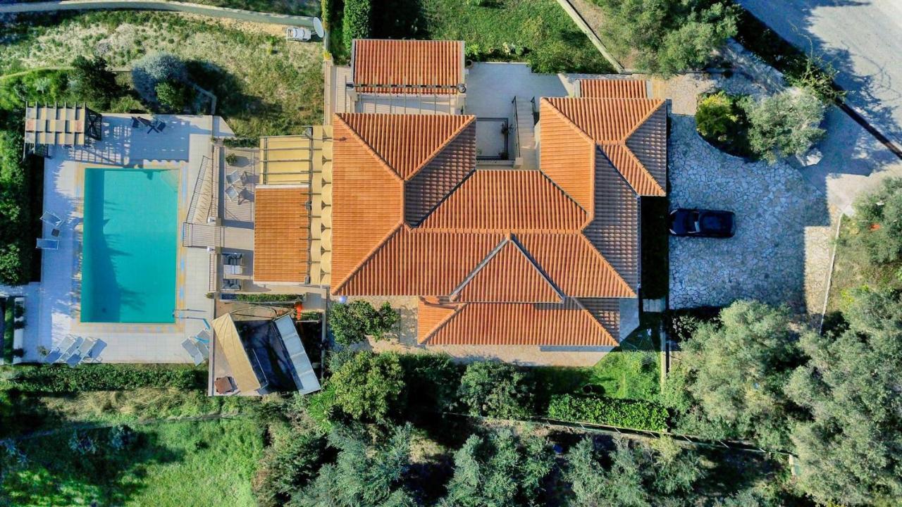 Villa Afionas - 3 Minutes From The Beach With Heated Eco-Pool And Sunset View Eksteriør billede