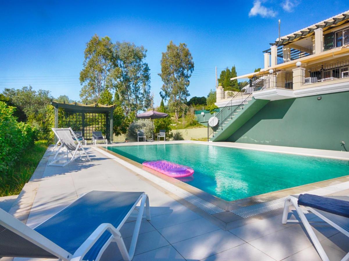 Villa Afionas - 3 Minutes From The Beach With Heated Eco-Pool And Sunset View Eksteriør billede